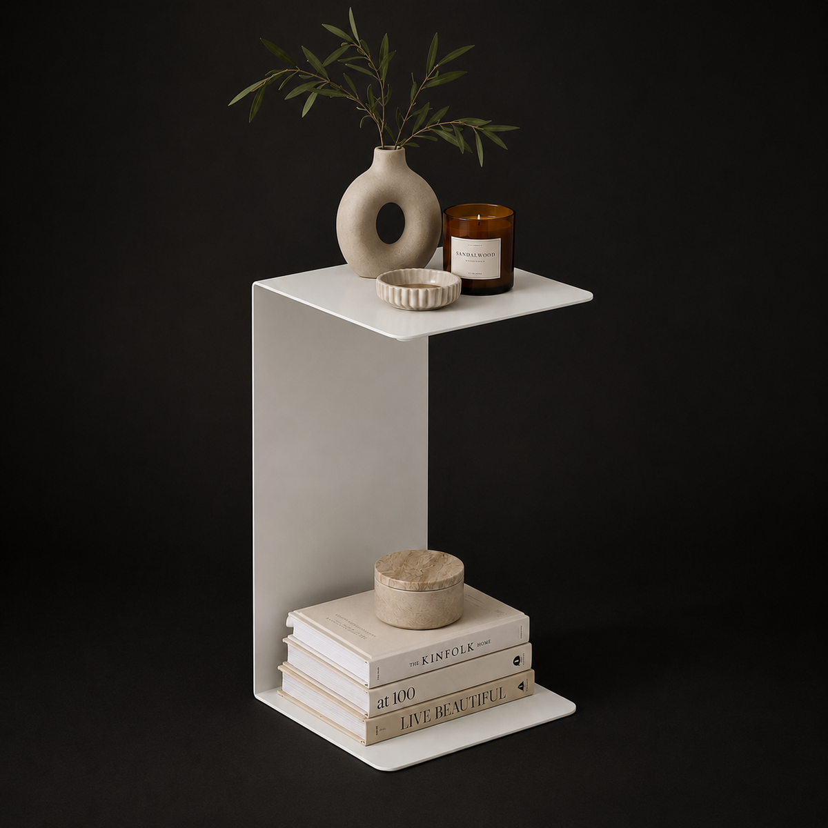 Rectangular Steel Side Table