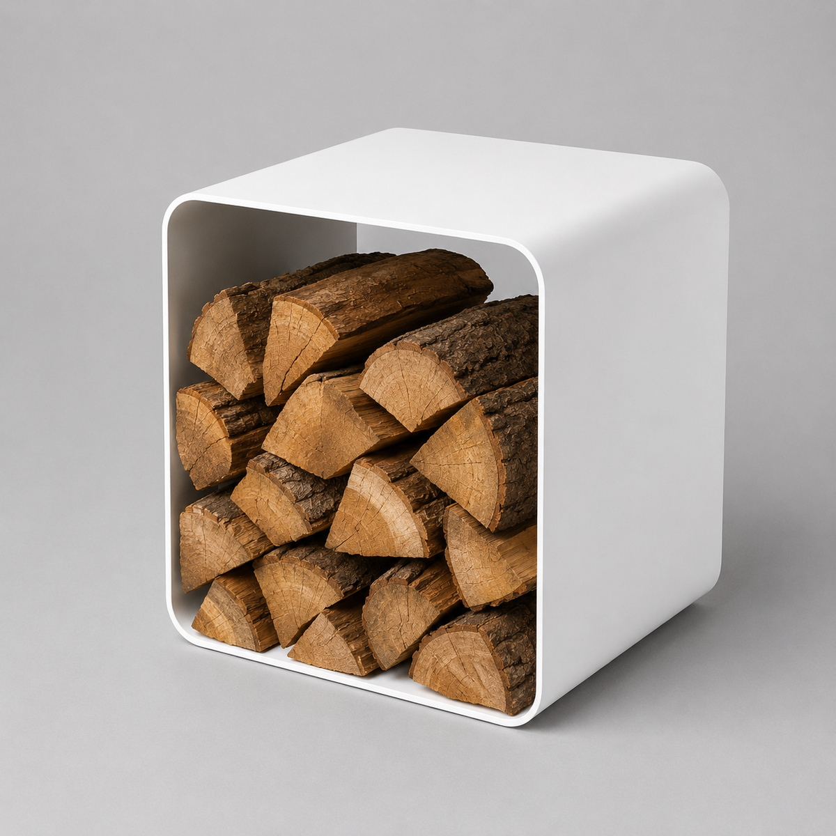Square Steel Wood Holder