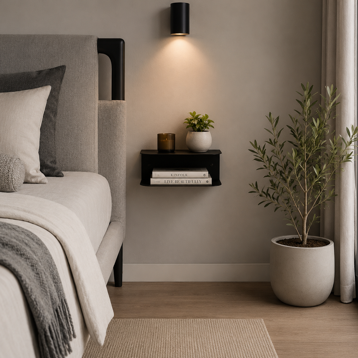 Luna Floating Bedside Shelf